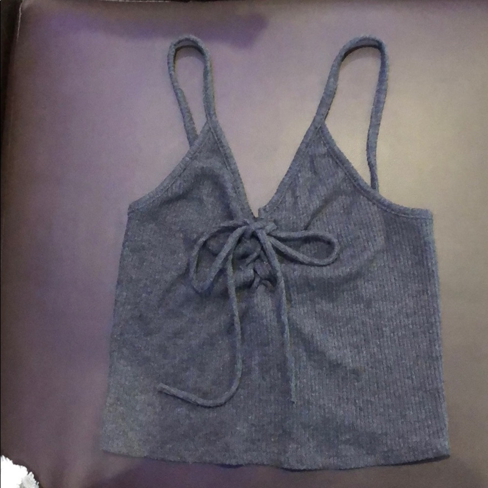 Small Gray Nordstrom BP crop top tank